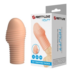 PRETTY LOVE - HOTTT MANICA PER PENE PER UN PENE PIÙ SPESSO, COLORE NATURALE